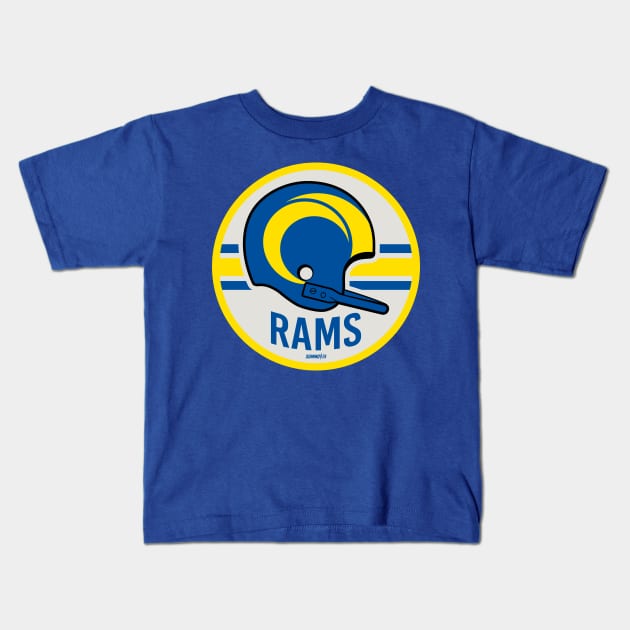 Big Horn Sheep Football Kids T-Shirt by Summo13